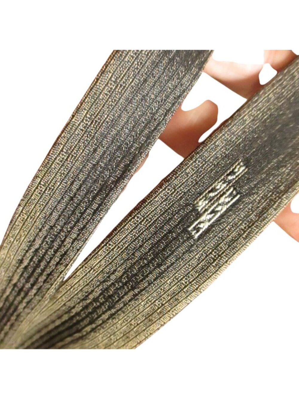 Vintage Necktie Corsair Acetate Brown & Gold Striped Tie For Brown And Tan Suits